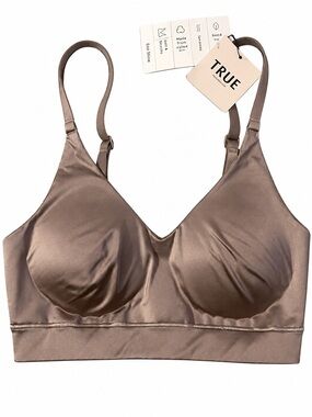 True & Co. Smooth Wireless Bra - Taupe XS NWT